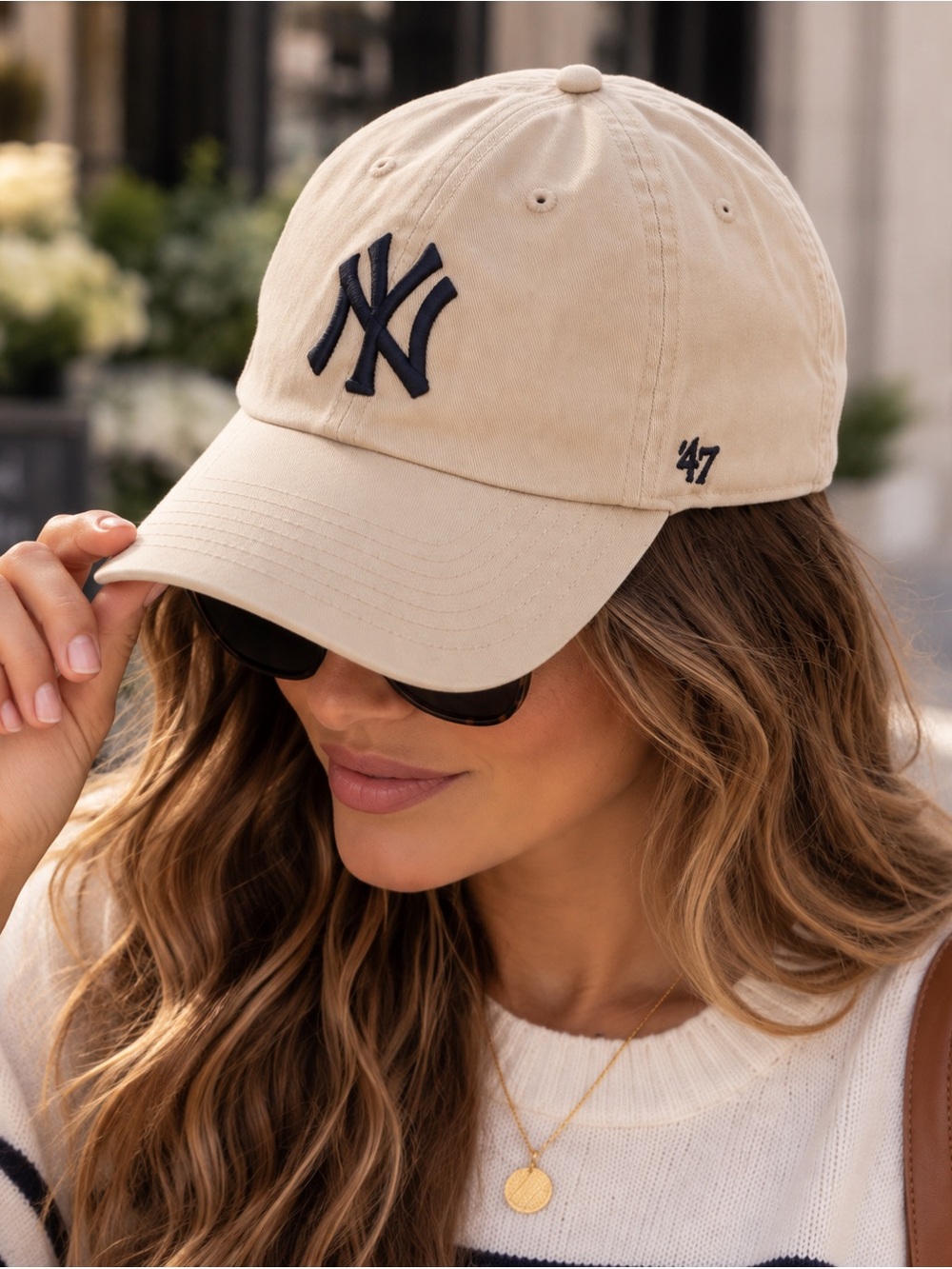 NWT | ‘47 NY Yankees Clean Up Adjustable Cap Beige Tan